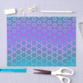 Papier Mousseline Découpage iridescent sarcelle et violet (Artisanat)