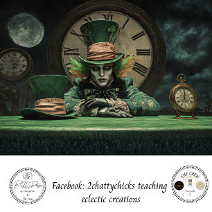 Papier Mousseline Découpage Irish Charm Wonderland Chat du Cheshire