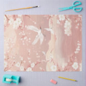 Papier Mousseline Découpage Japon Printemps Paysage de fleurs enjoué (Artisanat)