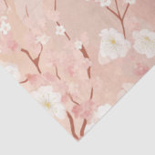 Papier Mousseline Découpage Japon Printemps Paysage de fleurs enjoué (Détail)