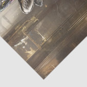 Papier Mousseline Découpage Joli spectacle de mode léopard (Détail)