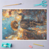 Papier Mousseline Découpage Jour des fêtes mortes Feu d'artifice (Artisanat)