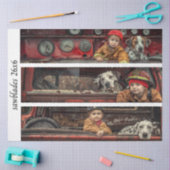 Papier Mousseline Decoupage Kid Firehouse Heroes Firetruck Dalmation (Artisanat)