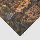 Papier Mousseline Decoupage Kneeling Woodland Timekeeper Rabbit (Détail)