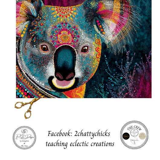 Papier Mousseline Découpage Koala Art aborigène