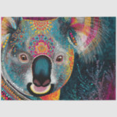 Papier Mousseline Découpage Koala Art aborigène (Recto)