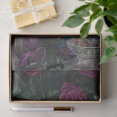 Papier Mousseline Découpage lapins de Pâques violets dans l'Attique  (Cadeau)