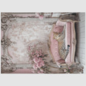 Papier Mousseline Découpage Lavish Leopard Romantique Whimsical Room (Recto)