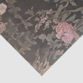 Papier Mousseline Decoupage Leopard On Pink Velvet French Couch  (Détail)