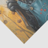 Papier Mousseline Découpage Les soeurs d'élevage de chèvres (Détail)