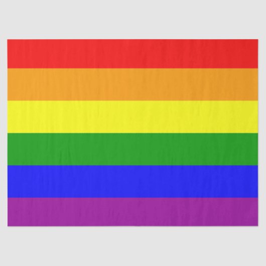 Papier Mousseline Découpage LGBT+ arc-en-ciel (Recto)