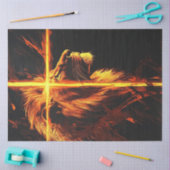 Papier Mousseline Découpage Lion brûler Croix Majestic Guardian (Artisanat)