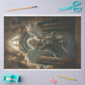 Papier Mousseline Découpage Lion Guardian Sacré Hall Angel ailes (Artisanat)