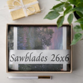 Papier Mousseline Decoupage Longhorn Wester Papers Sawblades (Cadeau)