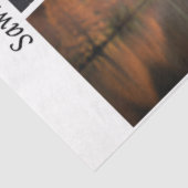 Papier Mousseline Decoupage Longhorns Bluebonnets Trees Handsaws (Détail)