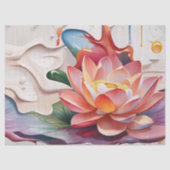 Papier Mousseline Découpage Lotus Art (Recto)