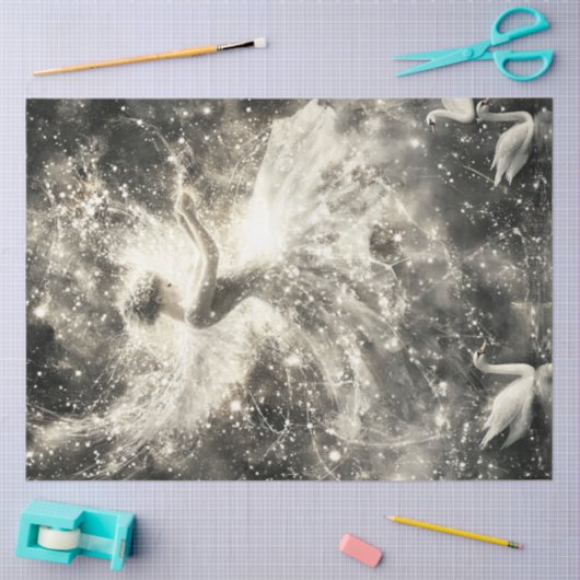 Papier Mousseline Découpage Lumineuse Ballerina Danse Magiquement (Artisanat)