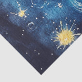 Papier Mousseline Découpage Lune de croissant lunaire autour du Sole (Détail)