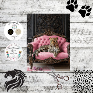Papier Mousseline Découpage Luxueux Léopard Vintage au Repos
