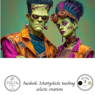 Papier Mousseline Découpage M. Mme Hot & Haunted Couple