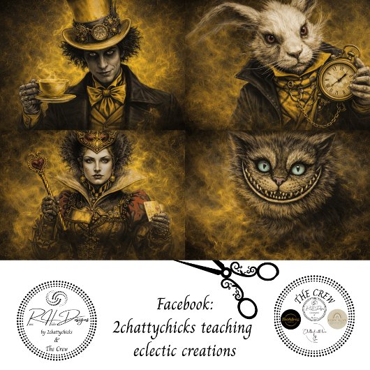 Papier Mousseline Decoupage Magically Inspired Character Set