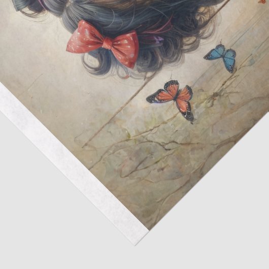 Papier Mousseline Découpage magique mélancolique (Détail)