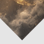 Papier Mousseline Découpage Majestic Aigle Golden Ring Flying (Détail)