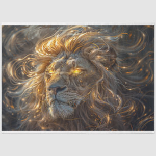 Papier Mousseline Découpage Majestic Aura d'un Mane de Lion