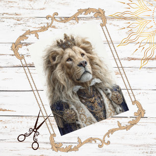 Papier Mousseline Découpage Majestic Lion King Regal Design Bijoux