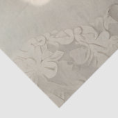 Papier Mousseline Découpage Majestic Lionne blanche Ornements & Or (Détail)