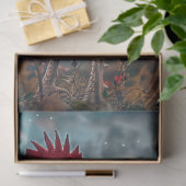 Papier Mousseline Découpage Majestic Rooster Vibrant Night Sky Moon (Cadeau)