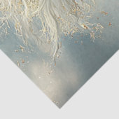 Papier Mousseline Découpage Majestic White Horse Galloping Océan (Détail)