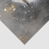 Papier Mousseline Découpage Majestic White Owl Éléments de neige (Détail)