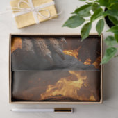 Papier Mousseline Découpage Majestic Wildlife Tiger Fire Art (Cadeau)