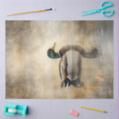 Papier Mousseline Découpage Mallard Duck Pond & Réflexion (Artisanat)