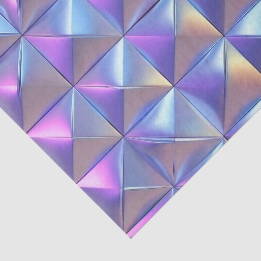 Papier Mousseline Découpage mariage Iridescente géométrique (Détail)