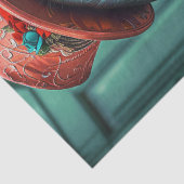 Papier Mousseline Découpage Masque Whimsical Manatee Elaborate & Col (Détail)