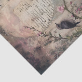 Papier Mousseline DÉCOUPAGE MÉDIA Pleine lune ET OISEAU (Détail)