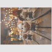 Papier Mousseline Découpage Mélange de danse de ligne Whimsical (Recto)