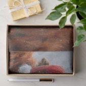 Papier Mousseline Découpage Mère et veau des Highlands Nez au nez (Cadeau)