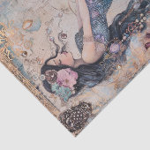 PAPIER MOUSSELINE DÉCOUPAGE MERMAID CUTE (Détail)