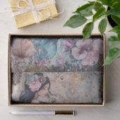 PAPIER MOUSSELINE DÉCOUPAGE MERMAID CUTE (Cadeau)