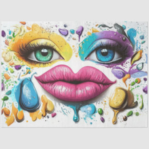 Papier Mousseline Découpage Métissant YES Vibrant Color Pop Art