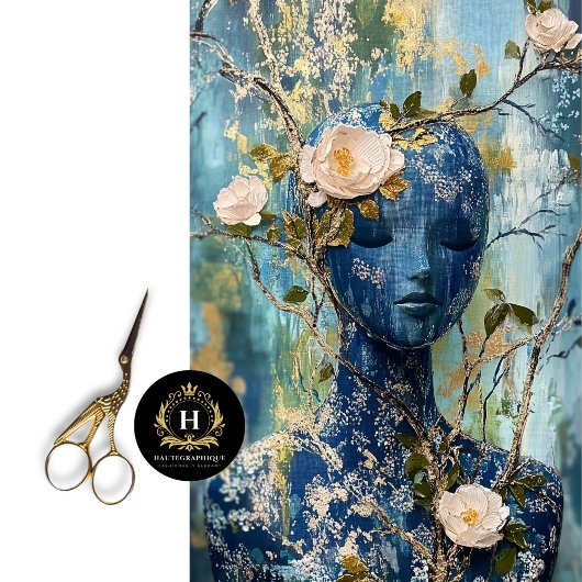 Papier Mousseline Découpage mode vintage Paris France Mannequin