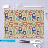 Papier Mousseline Découpage moderne du milieu du siècle (Artisanat)