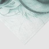 Papier Mousseline Découpage Monochromatique Whimsical Horse Portrait (Détail)