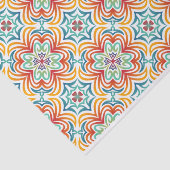 Papier Mousseline Découpage Motif Abstrait Retro Wavy (Détail)