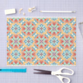 Papier Mousseline Découpage Motif Abstrait Retro Wavy (Artisanat)