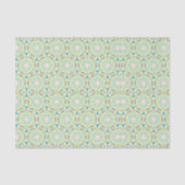 Papier Mousseline Découpage Motif Abstrait vert (Recto)