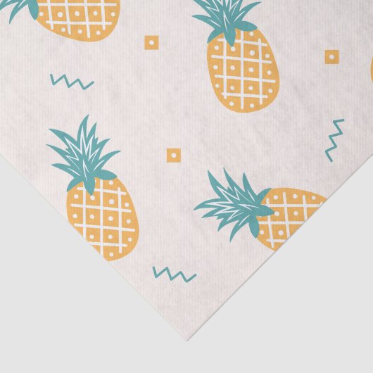 Papier Mousseline Découpage Motif ananas lumineux (Détail)